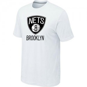 Tee-Shirt Blanc Big & Tall Brooklyn Nets - Homme