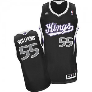 Maillot NBA Sacramento Kings #55 Jason Williams Noir Adidas Swingman Alternate - Homme