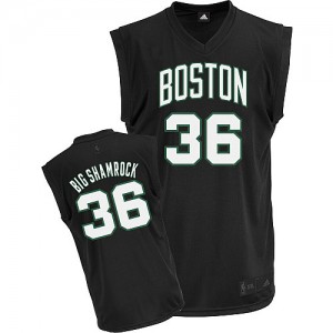 Maillot Authentic Boston Celtics NBA Big Shamrock Noir - #36 Shaquille O'Neal - Homme