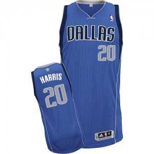 Maillot NBA Dallas Mavericks #20 Devin Harris Bleu royal Adidas Authentic Road - Homme