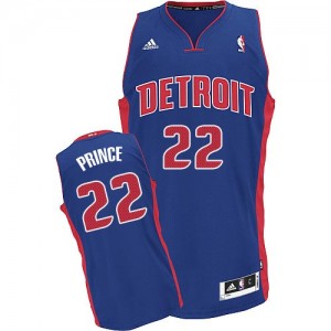 Maillot NBA Bleu royal Tayshaun Prince #22 Detroit Pistons Road Swingman Homme Adidas