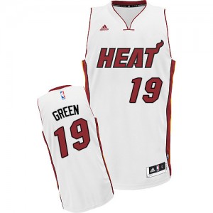 Maillot NBA Swingman Gerald Green #19 Miami Heat Home Blanc - Enfants