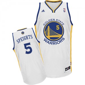 Maillot NBA Swingman Marreese Speights #5 Golden State Warriors Home Blanc - Homme