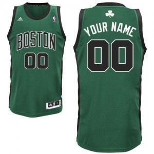 Maillot Adidas Vert (No. noir) Alternate Boston Celtics - Swingman Personnalisé - Homme