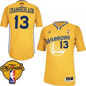 Maillot NBA Or Wilt Chamberlain #13 Golden State Warriors Alternate 2015 The Finals Patch Swingman Homme Adidas