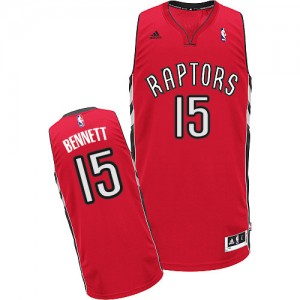 Toronto Raptors #15 Adidas Road Rouge Swingman Maillot d'équipe de NBA achats en ligne - Anthony Bennett pour Homme