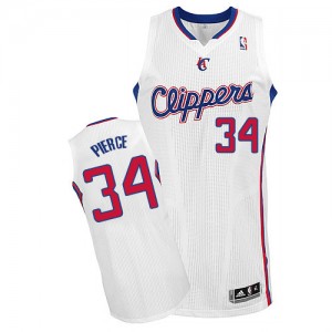 Maillot Authentic Los Angeles Clippers NBA Home Blanc - #34 Paul Pierce - Homme