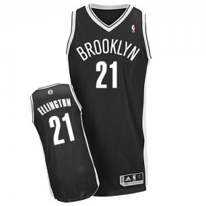 Maillot NBA Noir Wayne Ellington #21 Brooklyn Nets Road Authentic Homme Adidas