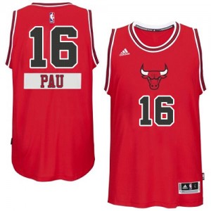 Chicago Bulls Pau Gasol #16 2014-15 Christmas Day Swingman Maillot d'équipe de NBA - Rouge pour Enfants