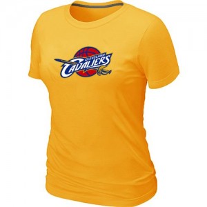 Cleveland Cavaliers Big & Tall Tee-Shirt d'équipe de NBA - Jaune pour Femme
