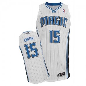 Orlando Magic Vince Carter #15 Home Authentic Maillot d'équipe de NBA - Blanc pour Homme