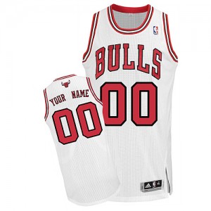 Maillot Chicago Bulls NBA Home Blanc - Personnalisé Authentic - Enfants