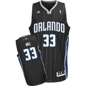Orlando Magic #33 Adidas Alternate Noir Swingman Maillot d'équipe de NBA magasin d'usine - Grant Hill pour Homme