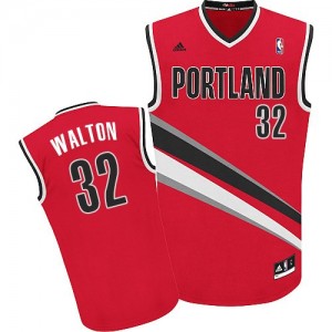 Portland Trail Blazers #32 Adidas Alternate Rouge Swingman Maillot d'équipe de NBA la vente - Bill Walton pour Homme