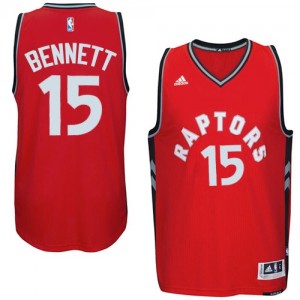 Toronto Raptors #15 Adidas climacool Rouge Authentic Maillot d'équipe de NBA boutique en ligne - Anthony Bennett pour Homme
