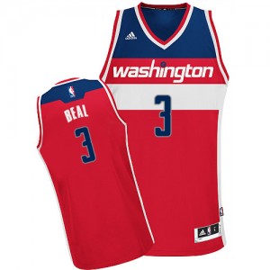 Maillot NBA Washington Wizards #3 Bradley Beal Rouge Adidas Swingman Road - Homme