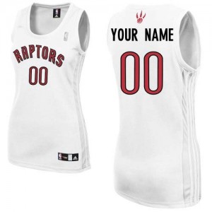 Maillot NBA Toronto Raptors Personnalisé Authentic Blanc Adidas Home - Femme