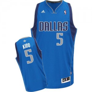 Maillot Adidas Bleu royal Road Autographed Authentic Dallas Mavericks - Dirk Nowitzki #41 - Homme