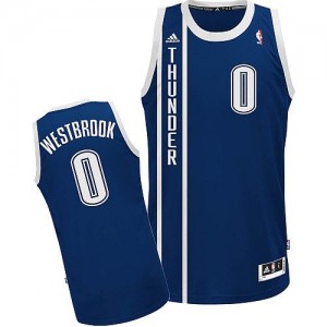 Maillot NBA Swingman Russell Westbrook #0 Oklahoma City Thunder Alternate Bleu marin - Homme