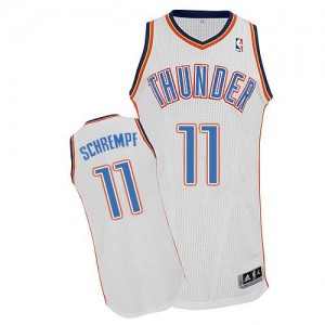 Oklahoma City Thunder #11 Adidas Home Blanc Authentic Maillot d'équipe de NBA préférentiel - Detlef Schrempf pour Homme