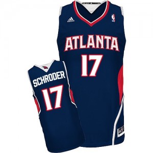 Maillot NBA Swingman Dennis Schroder #17 Atlanta Hawks Road Bleu marin - Homme