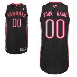 Maillot NBA Authentic Personnalisé Toronto Raptors Alternate Noir - Homme