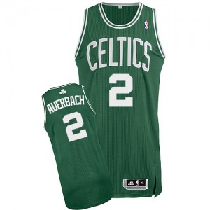 Maillot NBA Authentic Red Auerbach #2 Boston Celtics Road Vert (No Blanc) - Homme