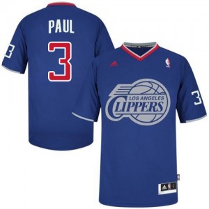Los Angeles Clippers #3 Adidas 2013 Christmas Day Bleu royal Authentic Maillot d'équipe de NBA Braderie - Chris Paul pour Homme