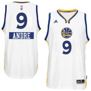 Maillot NBA Blanc Andre Iguodala #9 Golden State Warriors 2014-15 Christmas Day Authentic Homme Adidas