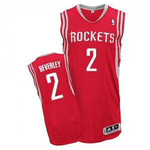 Maillot NBA Houston Rockets #2 Patrick Beverley Rouge Adidas Authentic Road - Homme