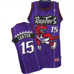 Maillot Swingman Toronto Raptors NBA Throwback Violet - #15 Vince Carter - Homme