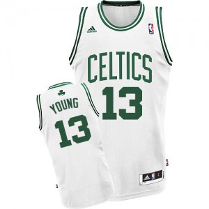 Boston Celtics James Young #13 Home Swingman Maillot d'équipe de NBA - Blanc pour Homme