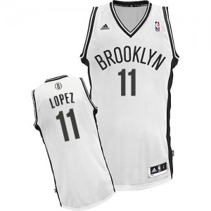 Maillot Swingman Brooklyn Nets NBA Home Blanc - #11 Brook Lopez - Homme
