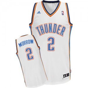 Oklahoma City Thunder Anthony Morrow #2 Home Swingman Maillot d'équipe de NBA - Blanc pour Homme