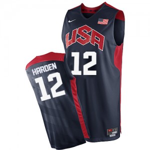 Maillot NBA Authentic James Harden #12 Team USA 2012 Olympics Bleu marin - Homme