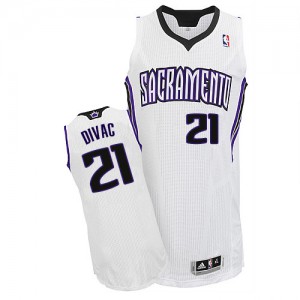 Maillot Authentic Sacramento Kings NBA Home Blanc - #21 Vlade Divac - Homme