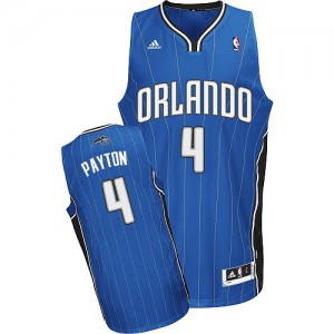 Orlando Magic Elfrid Payton #4 Road Swingman Maillot d'équipe de NBA - Bleu royal pour Homme