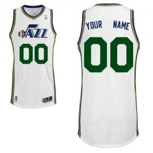 Maillot NBA Authentic Personnalisé Utah Jazz Home Blanc - Enfants