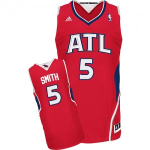 Maillot NBA Swingman Josh Smith #5 Atlanta Hawks Alternate Rouge - Homme