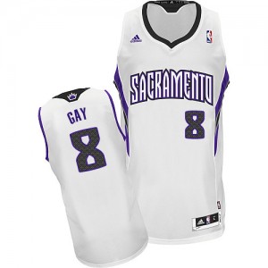 Maillot Swingman Sacramento Kings NBA Home Blanc - #8 Rudy Gay - Homme