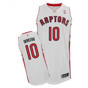 Toronto Raptors DeMar DeRozan #10 Home Authentic Maillot d'équipe de NBA - Blanc pour Enfants