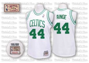 Maillot NBA Boston Celtics #44 Danny Ainge Blanc Mitchell and Ness Authentic Throwback - Homme