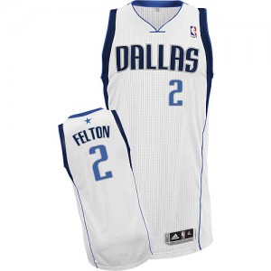 Dallas Mavericks #2 Adidas Home Blanc Authentic Maillot d'équipe de NBA prix d'usine en ligne - Raymond Felton pour Homme