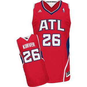 Maillot Adidas Rouge Alternate Swingman Atlanta Hawks - Kyle Korver #26 - Homme