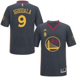Maillot NBA Authentic Andre Iguodala #9 Golden State Warriors Slate Chinese New Year Noir - Homme