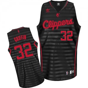Maillot NBA Los Angeles Clippers #32 Blake Griffin Gris noir Adidas Swingman Groove - Homme