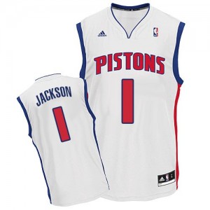 Maillot NBA Swingman Reggie Jackson #1 Detroit Pistons Home Blanc - Homme