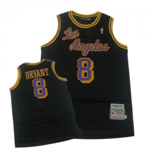 Maillot NBA Authentic Kobe Bryant #8 Los Angeles Lakers Throwback Noir - Homme