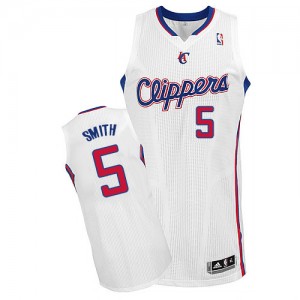Los Angeles Clippers #5 Adidas Home Blanc Authentic Maillot d'équipe de NBA Peu co?teux - Josh Smith pour Homme