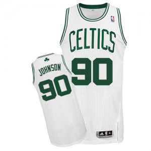Maillot NBA Authentic Amir Johnson #90 Boston Celtics Home Blanc - Homme
